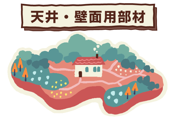 天井・壁面へのケーブル先行配線、吊りボルト等の取り付けに