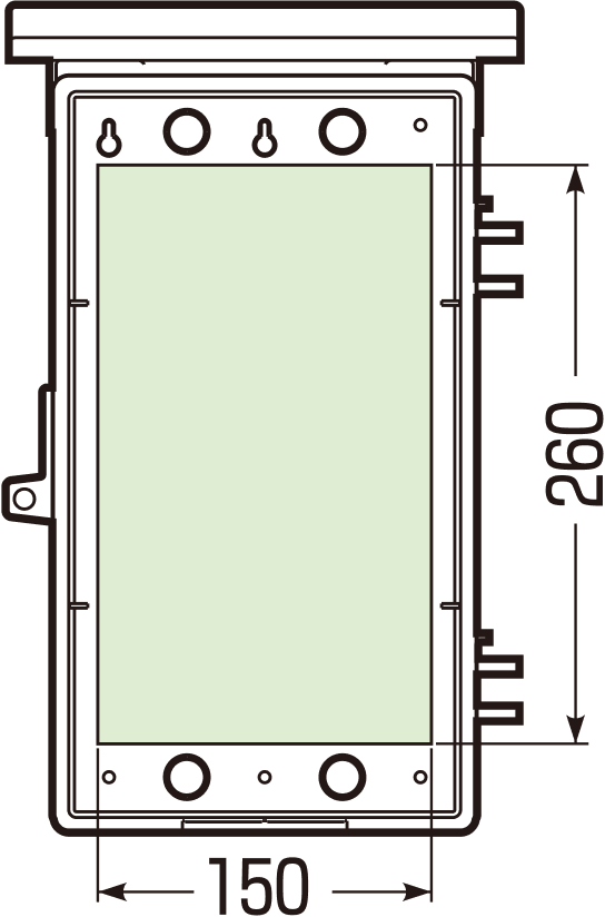 ウオルボックス（タテ型）（鍵付・透明蓋含む）