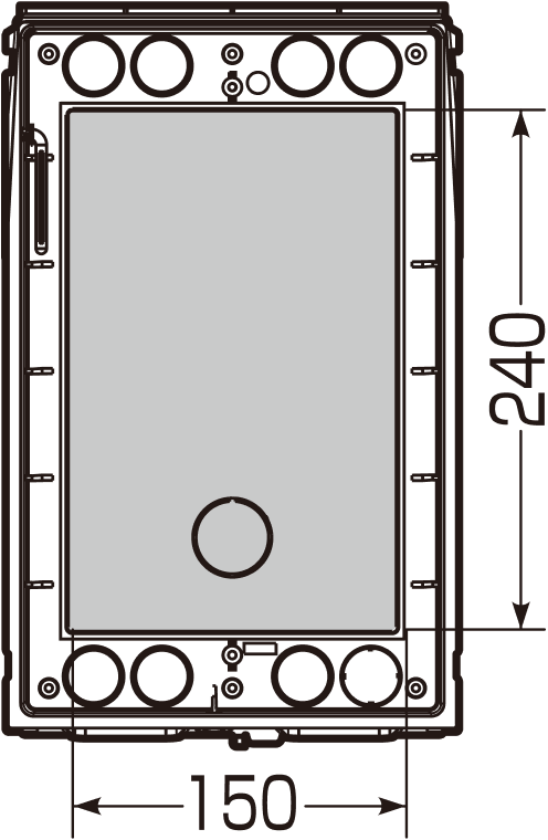 ウオルボックス（タテ型）・上開き(鍵付含む)